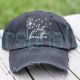 Just Breathe Embroidered Baseball Cap Dandelion Hat