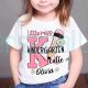 Kindergarten First Day Little Miss Daisy T-shirt with Kid's Name