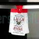 Personalized Christmas Bless Button Hook Kitchen Towels