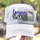 Lacrosse Mom Hat Distressed Embroidery Mom Cap