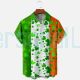 Men's St. Patrick's Day Three-color Short Sleeve Shirt