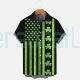 Men's St. Patrick's Day Stripe Clover Casual Fashion Shirt