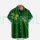 Men's St. Patrick's Day Clover And Elves Short Sleeve Shirt