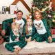 Merry and Bright Christmas Family Pajamas Hoilday Family Matching Pajamas