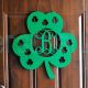 Personalized St. Patrick's Day Shamrock Monogram Door Wall Hanging