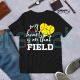 My Heart is on that Field Baseball and Softball T-shirt
