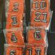 Embroidered Football numbers cooling towel 