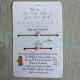 On Your First Day Of School  Mom and Kids Wish Bracelet