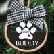 Personalized Pet Wood Slice Ornament