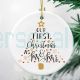  Married Keepsake Ornament  Mr and Mrs First Christmas Ornaments