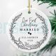 Personalized Mr Mrs Wedding Ornament Wedding Gift