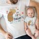 Personalized Our First Fathers Day Shirt Matching Bear Hug Shirt