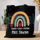 Pencil Rainbow Teacher Bag Personalized Teacher Tote Bag