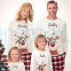 Personalised Christmas Red Nose Reindeer Matching Family Pyjama Sets