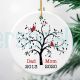 Personalized Cardinal Sympathy Gift Christmas Ornament