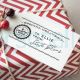 Personalized Christmas Gift Tag Santa Claus Stamp