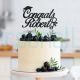 Personalized Congrats Name Cake Topper With Cap And Scroll Graduation Decor