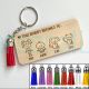 Personalized Father's Day Gift Daddy Belongs To Keychian