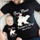 Personalized First Fathers Day Shirt Matching Daddy And Baby Bear Gift