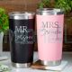 Personalized Mr. and Mrs. Tumbler Bride Name Tumbler