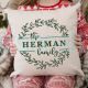 Personalized Pillow Cover, Family Name Pillow Case