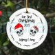 Personalized Skull Christmas Couple Ornament