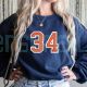 Personalized Sport Number Crewneck & Hooded Sweatshirt