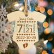 Personalized Engraved Baby First’s Ornament Birth Stats Announcement