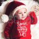Personalized Funny Santa's Been Waiting to See Me Baby Outfit  