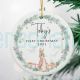 Personalized Baby 1st Christmas Rabbit Decoration New Baby ornament