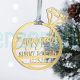 Personalized Engaged and Married Ring Ornaments Wedding Proposal Ideas