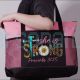 She Is Strong Leopard Daisy Design Tote Bag