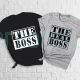 The Boss, The Real Boss T-shirts Matching Couple Shirt