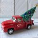 Personalized Christmas Red Truck Decor Metal Farm Truck