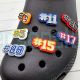 Clog Charm Player Number Custom Shoe Charm