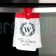 Personalized Wreath Name Button Hook Kitchen Towels