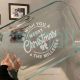 Personalized Christmas Wish Glass Baking Dish