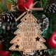 Personalized Family Christmas Tree Engraved Ornament