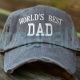 World's Best Dad Grandpa Baseball Cap Father's Day Gift