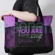 You Are Enough Tote Bag, Custom Inspirational, Positive Quote Gift