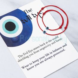 Parent & Baby Evil Eye Red String Adjustable Card Bracelet