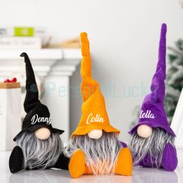 Personalized Cute Witch Gnome Mysterious little Wizards 