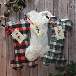  Personalized Bone Stockings Christmas Gift