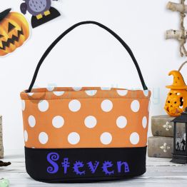 Personalized Halloween Basket With NAME Halloween Bag
