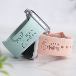 Hello Spring Easter Spring Engraved Watch Band
