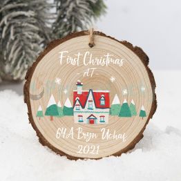 Personalised First Christmas New Home Ornament Housewarming Gift