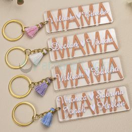 Personalized Acrylic MAMA Keychain with Children’s Name
