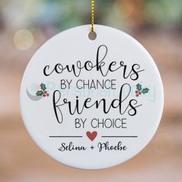 Personalized Coworkers By Chance Friends Coworker Christmas Gift